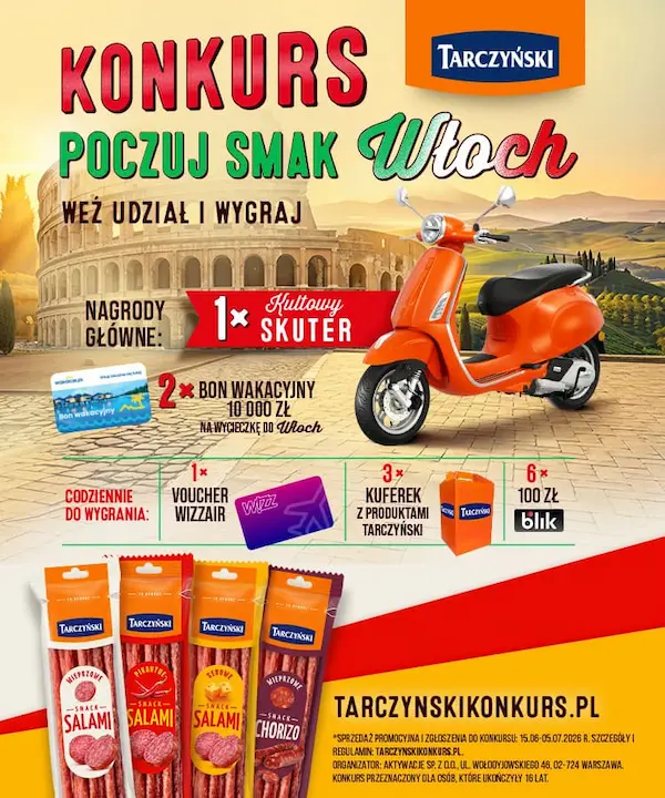 Reklama między stronami gazetki Auchan