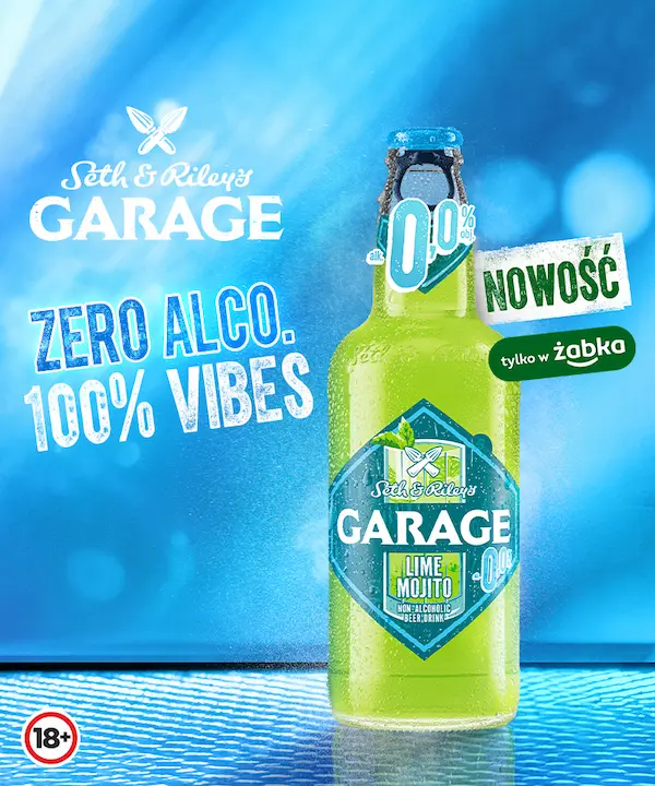 Reklama między stronami gazetki Żabka