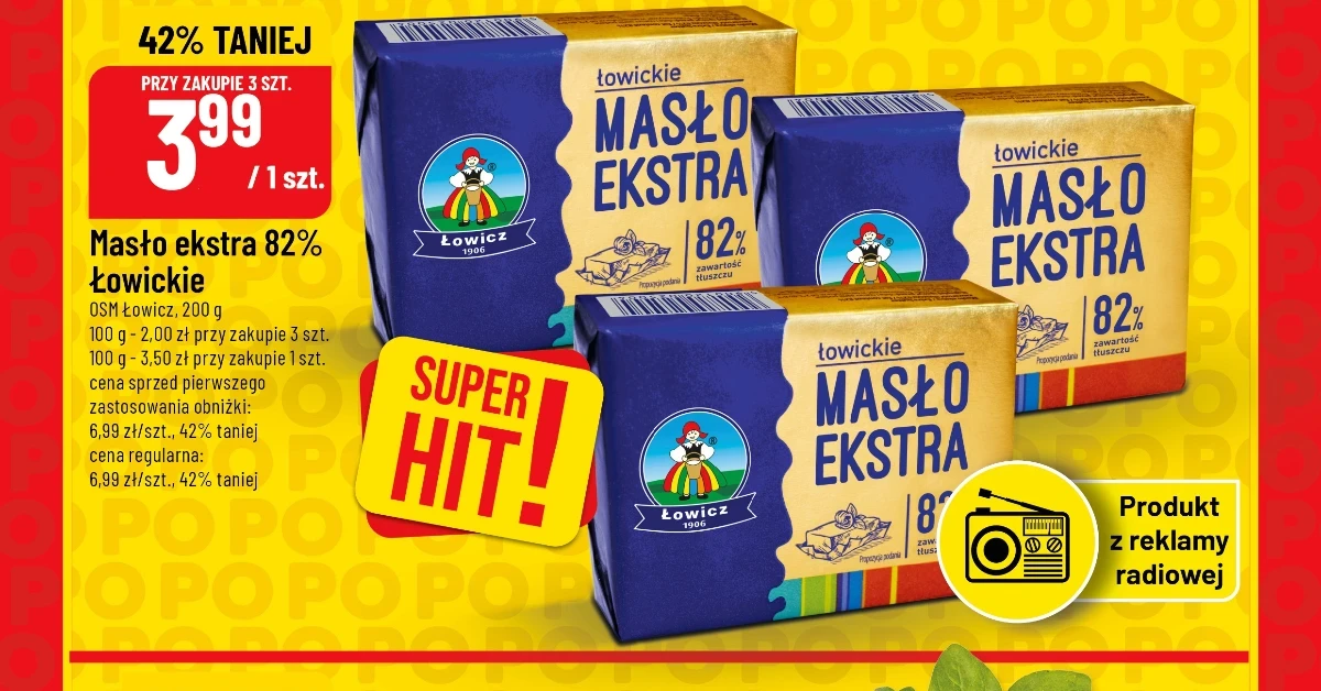 Masło Łowickie za 3,99 zł? Oto trik POLO Marketu, który musisz poznać przed weekendem!