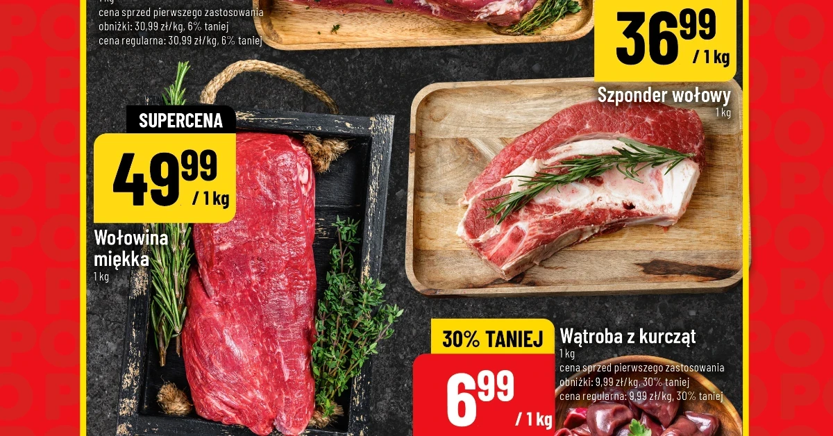 Mięsna ofensywa POLO: 10% taniej kurczak, rekordowy szponder i mega promocja na wątrobę