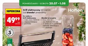 Hit tygodnia w Biedronce: grill elektryczny do panini i blender przenośny za 49,99 zł — czy warto?