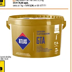Gotowa gładź polimerowa ATLAS GTA 25 kg