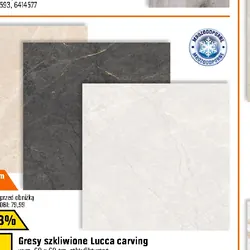 Gresy szkliwione Lucca carving