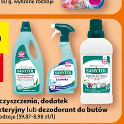 Płyn lub spray do czyszczenia, dodatek do prania antybakteryjny lub dezodorant do butów