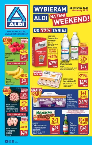 Oferta weekendowa od czwartku 10.09 do soboty 12.09