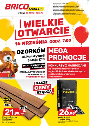 Gazetka otwarcie Ozorków 16-26.09.2026