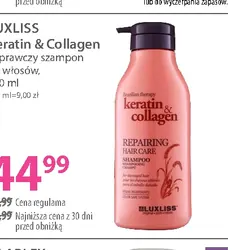 LUXLISS Keratin & Collagen naprawczy szampon do włosów, 500 ml