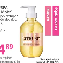 CITRUSPA Airy & Moist nawilżający szampon do włosów dodający objętości, 470 ml