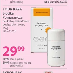 YOUR KAYA Słodka Pomarańcza delikatny dezodorant pod pachy i biust