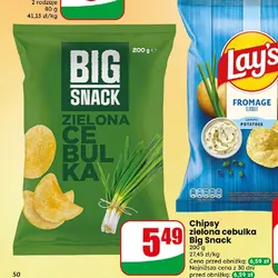 Chipsy zielona cebulka Big Snack