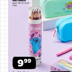 Kredki ołówkowe trójkątne w tubie Stitch