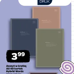 Zeszyt w kratkę A5 60 kartek Hybrid Words