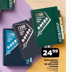 Notes spiralny w kratkę B5 200 kartek