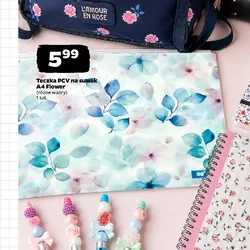 Teczka PCV na suwak A4 Flower