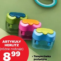 Temperówka podwójna z pojemnikiem