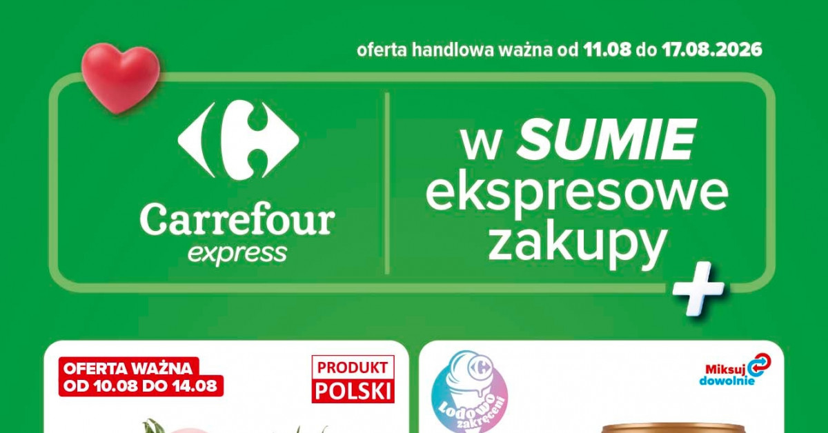 Nowa gazetka Carrefour (11.08–17.08): 7 promocji, które musisz zobaczyć zanim znikną