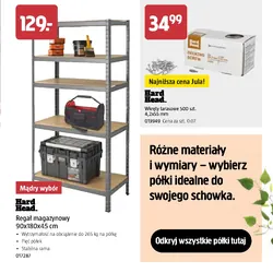 Regał magazynowy 90x180x45 cm