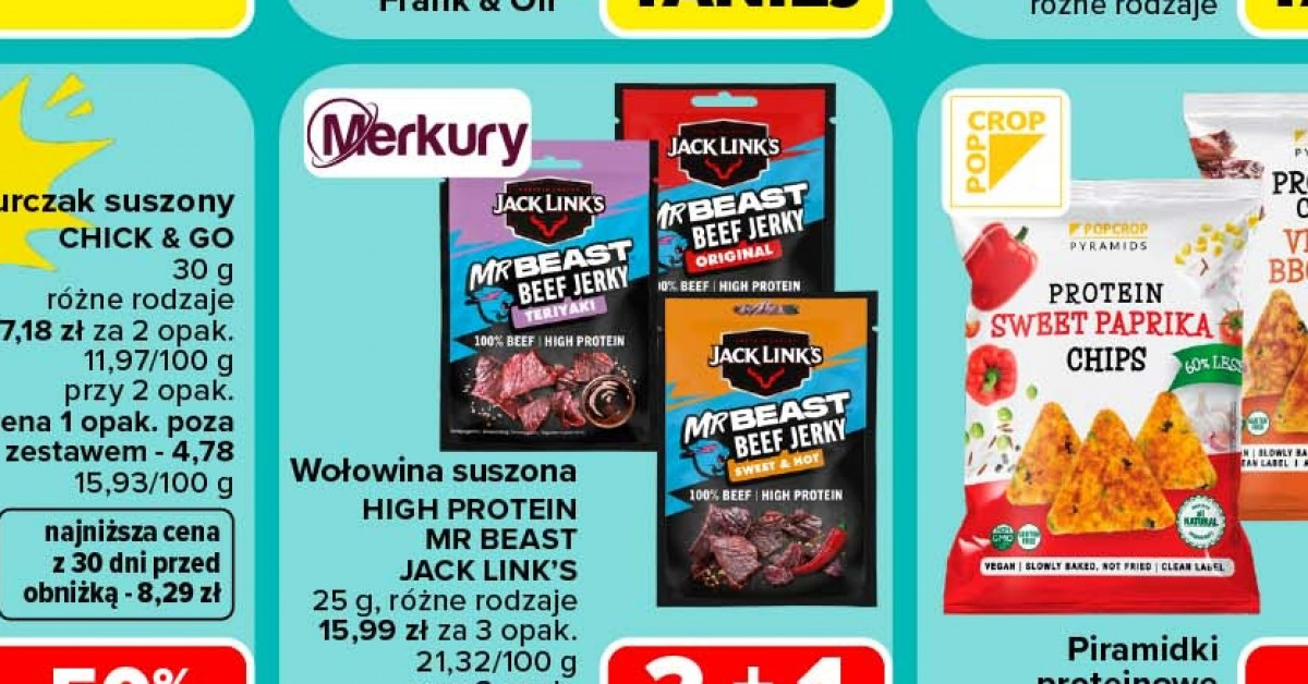 Okazja tygodnia: Wołowina HIGH PROTEIN MR BEAST za 5,33 zł — hit dla łasuchów i sportowców