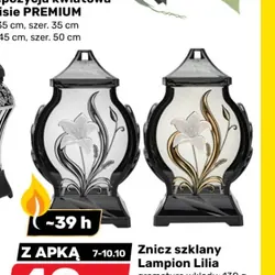 Znicz szklany Lampion Lilia