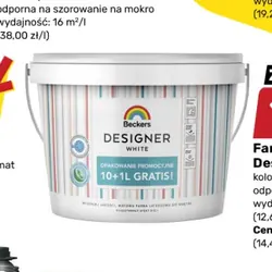 Farba lateksowa Beckers Designer White 11 l