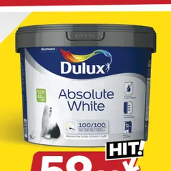 Farba akrylowa Dulux Absolute White 9 l