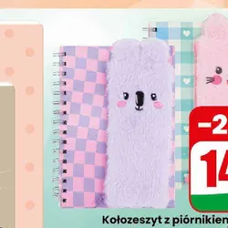 Kołozeszyt z piórnikiem Fluffy