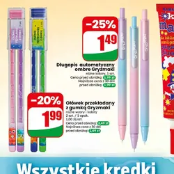 Ołówek przekładany z gumką Gryzmaki