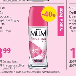 MUM Róża dezodorant antyperspiracyjny roll-on