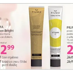 PIUMA Golden Bright pasta do mycia zębów