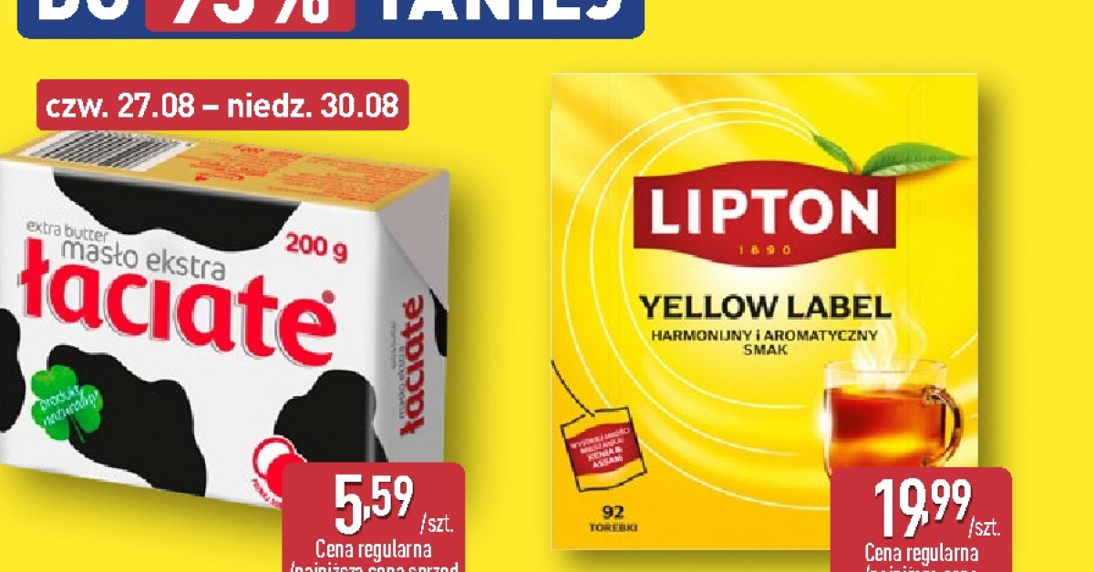 Szok! Herbata Lipton Yellow Label za 0,99 zł w ALDI — promocja, która zniknie w mig