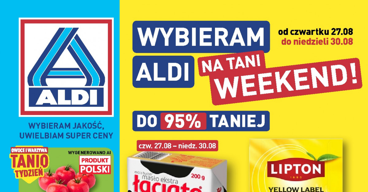 Nowa gazetka ALDI (27.08–30.08): 10 promocji, które MUSISZ zobaczyć!