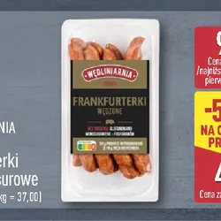 Frankfurterki wędzone surowe
