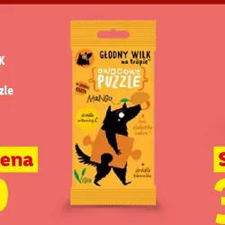 Głodny Wilk na tropie Owocowe puzzle