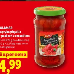Papryka piquillo w paskach z czosnkiem Sol&Mar
