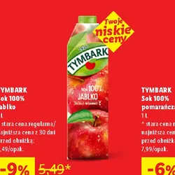 Tymbark Sok 100% jabłko