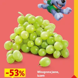 Winogrona jasne, luzem