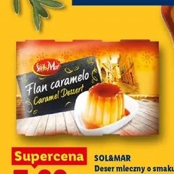 Deser mleczny o smaku waniliowym, z karmelem