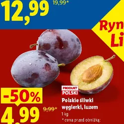 Polskie śliwki węgierki, luzem