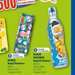 Kubuś Waterrr Napój Pokémon