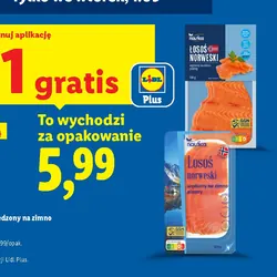 Łosoś norweski w plastrach, wędzony na zimno