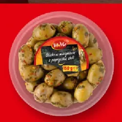 Oliwki zielone marynowane z papryczką chili