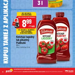 Ketchup łagodny lub pikantny Pudliszki