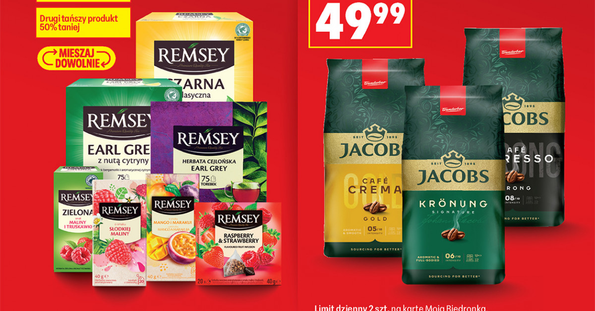 Mega obniżka Jacobs w Biedronce: kawa ziarnista 49,99 zł zamiast 89,99 zł — warto robić zapasy?