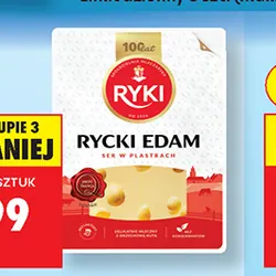 Ser żółty w plastrach Rycki Edam Exclusive