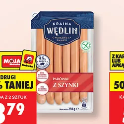 Parówki z szynki Kraina Wędlin, 250 g