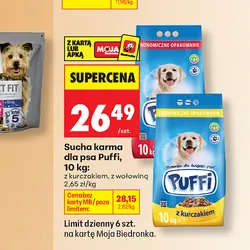 Sucha karma dla psa Puffi, 10 kg