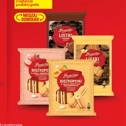Ciastka Listki oraz Biszkopty z nadzieniem Bonitki