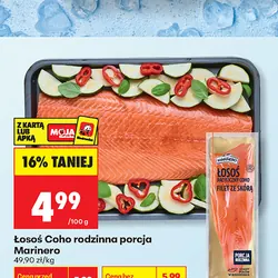 Łosoś Coho rodzinna porcja
