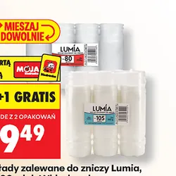 Wkłady zalewane do zniczy Lumia, 4x200 g lub 3x260 g