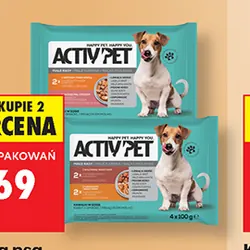 Karma dla psa Activ Pet małe rasy, 4x100 g